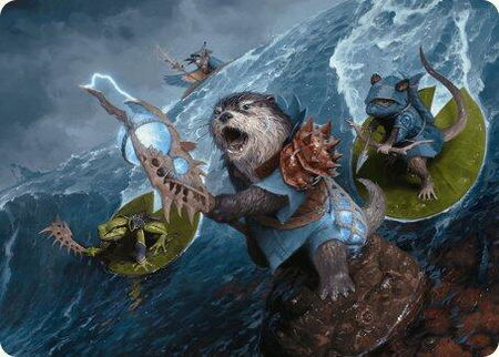 Valley Floodcaller Art Card - Art Series: Bloomburrow Magic: The Gathering trading card