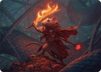 Emberheart Challenger Art Card - Art Series: Bloomburrow (ASBLB) #19 - Special Magic: The Gathering Trading Card