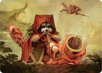Raccoon Rallier Art Card - Art Series: Bloomburrow (ASBLB) #20 - Special Magic: The Gathering Trading Card