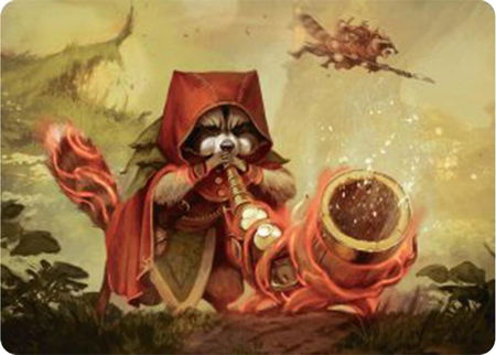 Raccoon Rallier Art Card - Art Series: Bloomburrow Magic: The Gathering trading card
