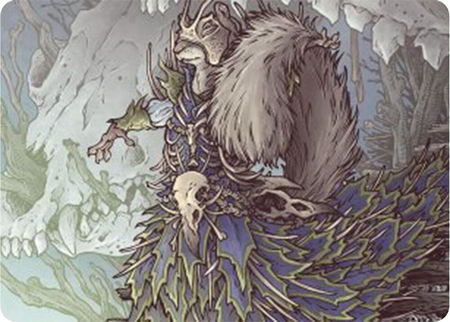 Camellia, the Seedmiser Art Card - Art Series: Bloomburrow Magic: The Gathering trading card