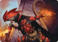 Cindering Cutthroat Art Card - Art Series: Bloomburrow (ASBLB) #26 - Special Magic: The Gathering Trading Card