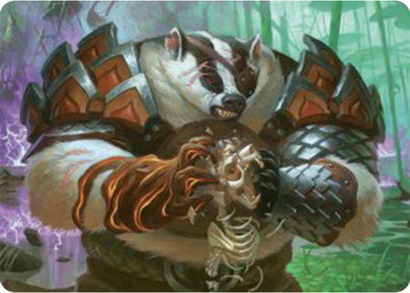 Hugs, Grisly Guardian Art Card - Art Series: Bloomburrow Magic: The Gathering trading card