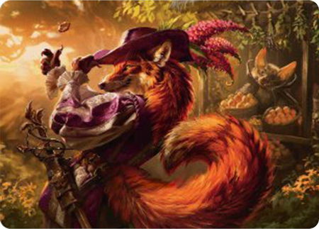 Mr. Foxglove Art Card - Art Series: Bloomburrow Magic: The Gathering trading card