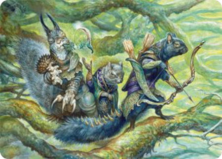 The Odd Acorn Gang Art Card - Art Series: Bloomburrow Magic: The Gathering trading card