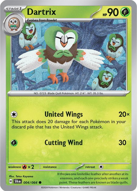 Dartrix - SV: Shrouded Fable Pokémon trading card
