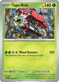 Tapu Bulu - 006/064 - SV: Shrouded Fable (SFA) #006/064 - Rare Pokémon Trading Card