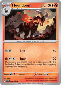 Houndoom - 008/064 - SV: Shrouded Fable (SFA) #008/064 - Common Pokémon Trading Card