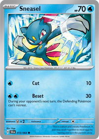Sneasel - SV: Shrouded Fable (SFA) #013/064 - Common Pokémon Trading Card