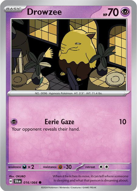 Drowzee - SV: Shrouded Fable Pokémon trading card