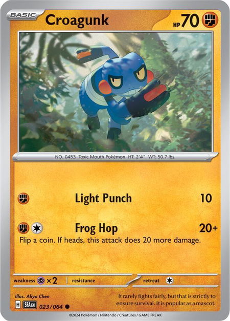 Croagunk - SV: Shrouded Fable Pokémon trading card