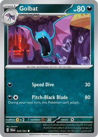 Golbat - SV: Shrouded Fable (SFA) #028/064 - Common Pokémon Trading Card