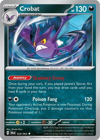Crobat - SV: Shrouded Fable (SFA) #029/064 - Uncommon Pokémon Trading Card