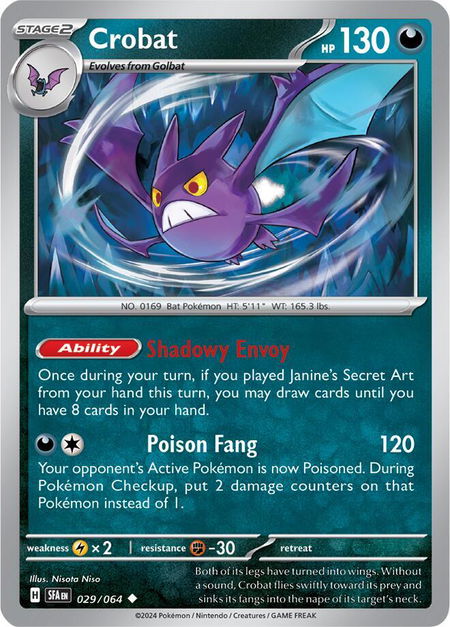 Crobat - SV: Shrouded Fable Pokémon trading card