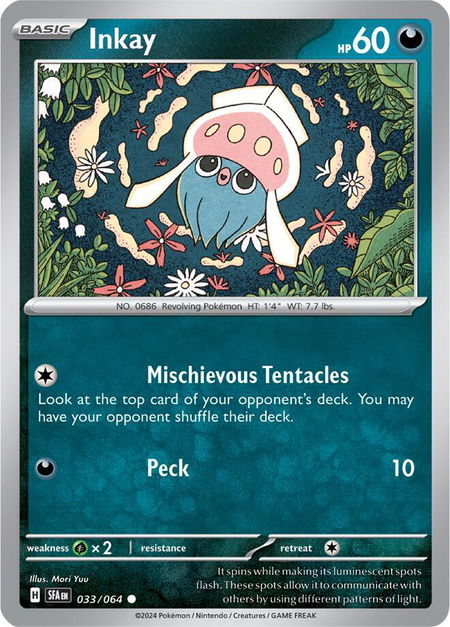 Inkay - SV: Shrouded Fable Pokémon trading card