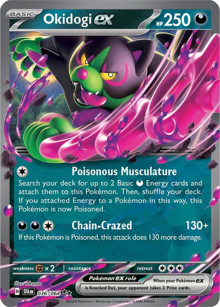 Okidogi ex - 036/064 - SV: Shrouded Fable Pokémon trading card
