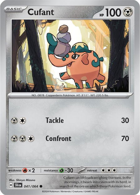 Cufant - 041/064 - SV: Shrouded Fable Pokémon trading card