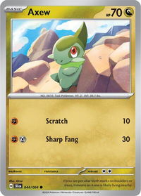 Axew - SV: Shrouded Fable (SFA) #044/064 - Common Pokémon Trading Card