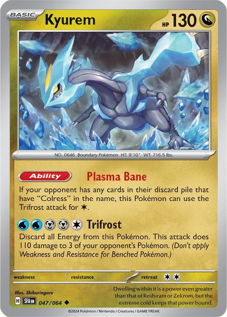 Kyurem - SV: Shrouded Fable Pokémon trading card