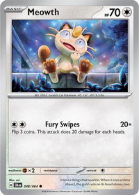 Meowth - SV: Shrouded Fable (SFA) #048/064 - Common Pokémon Trading Card