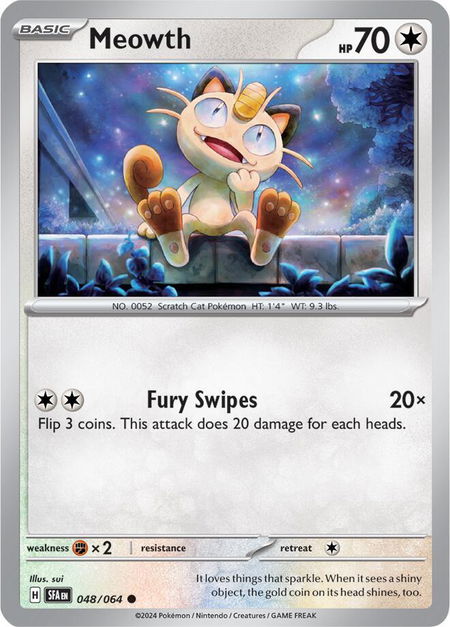 Meowth - SV: Shrouded Fable Pokémon trading card