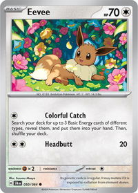 Eevee - SV: Shrouded Fable (SFA) #050/064 - Common Pokémon Trading Card