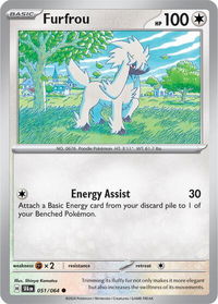 Furfrou - SV: Shrouded Fable (SFA) #051/064 - Common Pokémon Trading Card