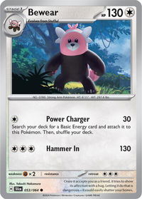 Bewear - 053/064 - SV: Shrouded Fable (SFA) #053/064 - Common Pokémon Trading Card