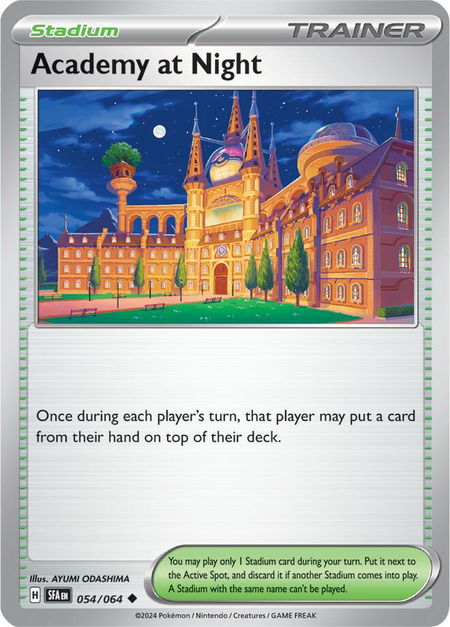 Academy at Night - SV: Shrouded Fable Pokémon trading card
