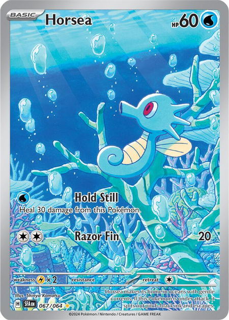 Horsea - 067/064 - SV: Shrouded Fable Pokémon trading card