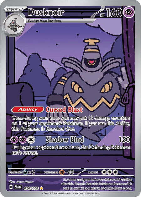Dusknoir - 070/064 - SV: Shrouded Fable Pokémon trading card
