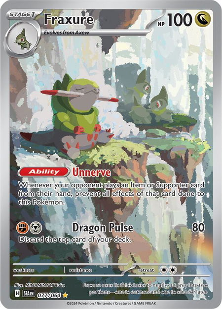 Fraxure - 077/064 - SV: Shrouded Fable Pokémon trading card