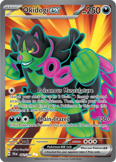 Okidogi ex - 082/064 - SV: Shrouded Fable Pokémon trading card