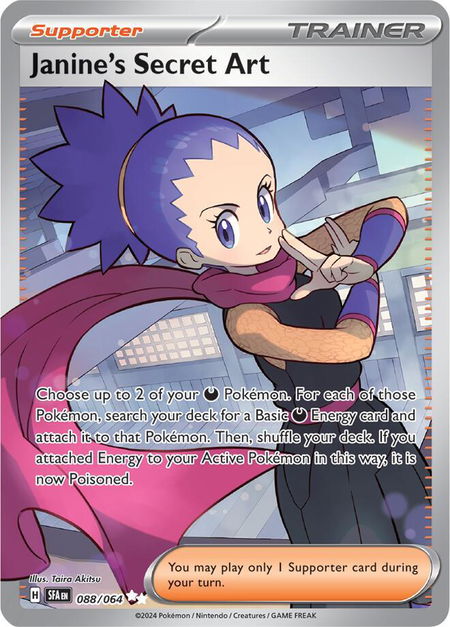 Janine's Secret Art - 088/064 - SV: Shrouded Fable Pokémon trading card