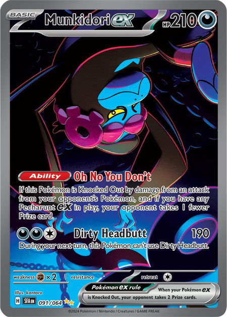 Munkidori ex - 091/064 - SV: Shrouded Fable Pokémon trading card