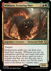 Wildsear, Scouring Maw - Commander: Bloomburrow (BLC) #8 - Mythic Magic: The Gathering Trading Card