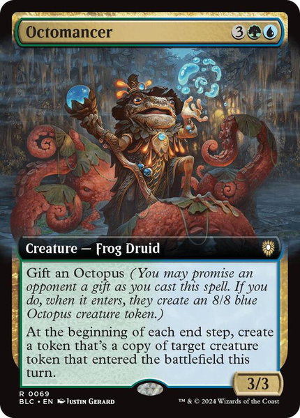 Octomancer (Extended Art) trading card from Commander: Bloomburrow Octomancer (Extended Art) - Commander: Bloomburrow Magic: The Gathering trading card