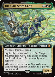 The Odd Acorn Gang (Extended Art) - Commander: Bloomburrow (BLC) #43 - Mythic Rare Magic: The Gathering Trading Card