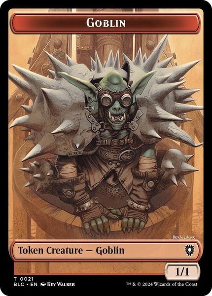 Goblin // Thopter Double-Sided Token trading card from Commander: Bloomburrow Goblin // Thopter Double-Sided Token - Commander: Bloomburrow Magic: The Gathering trading card
