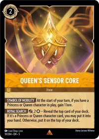 Queen's Sensor Core - Shimmering Skies (5) #31/204 - Rare Disney Lorcana Trading Card