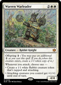 Warren Warleader - Promo Pack: Bloomburrow (PPBLB) #38p - Mythic Magic: The Gathering Trading Card