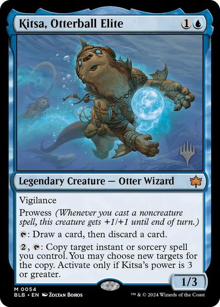 Kitsa, Otterball Elite - Promo Pack: Bloomburrow Magic: The Gathering trading card