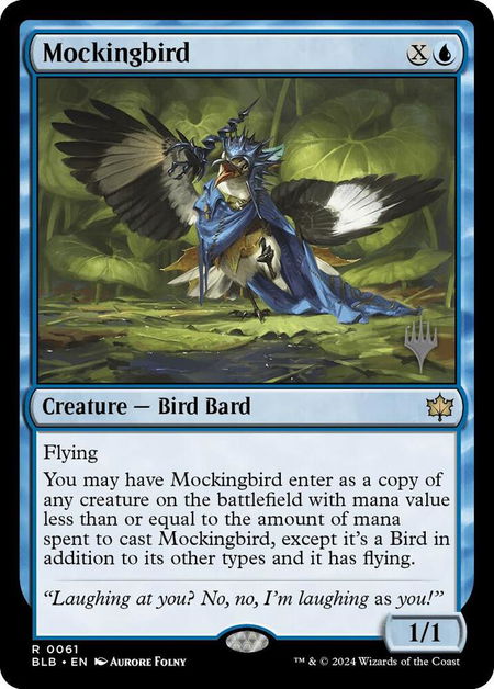 Mockingbird - Promo Pack: Bloomburrow Magic: The Gathering trading card