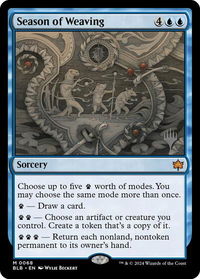 Season of Weaving - Promo Pack: Bloomburrow (PPBLB) #68p - Mythic Magic: The Gathering Trading Card