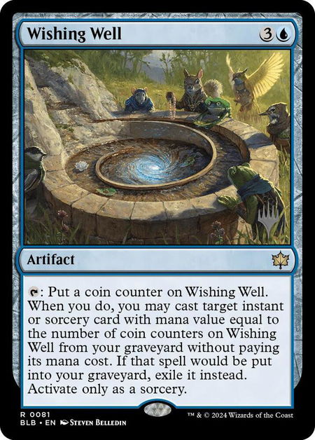 Wishing Well - Promo Pack: Bloomburrow Magic: The Gathering trading card