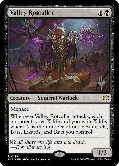 Valley Rotcaller - Promo Pack: Bloomburrow Magic: The Gathering trading card