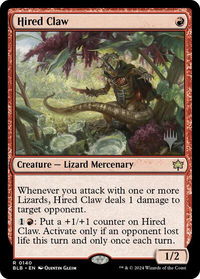 Hired Claw - Promo Pack: Bloomburrow (PPBLB) #140p - Rare Magic: The Gathering Trading Card