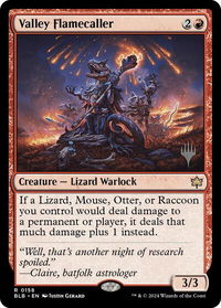 Valley Flamecaller - Promo Pack: Bloomburrow (PPBLB) #158p - Rare Magic: The Gathering Trading Card