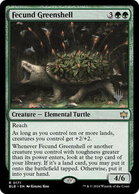Fecund Greenshell - Promo Pack: Bloomburrow (PPBLB) #171p - Rare Magic: The Gathering Trading Card