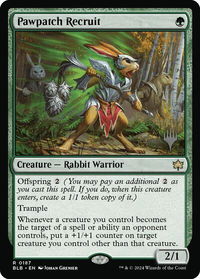 Pawpatch Recruit - Promo Pack: Bloomburrow (PPBLB) #187p - Rare Magic: The Gathering Trading Card